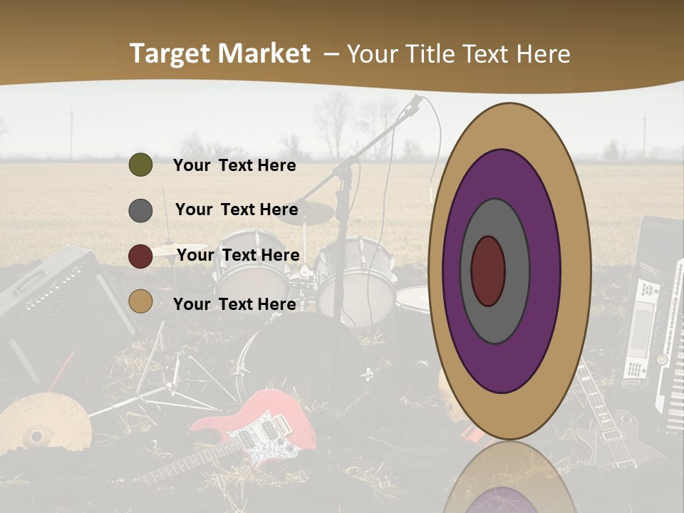 A Musical Instrument In The Middle Of A Field PowerPoint Template