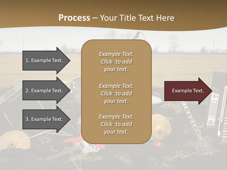 A Musical Instrument In The Middle Of A Field PowerPoint Template