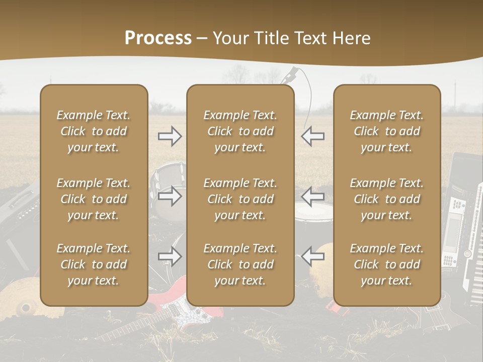 A Musical Instrument In The Middle Of A Field PowerPoint Template