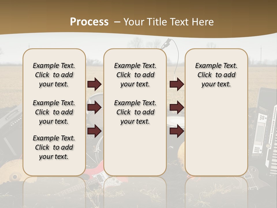 A Musical Instrument In The Middle Of A Field PowerPoint Template