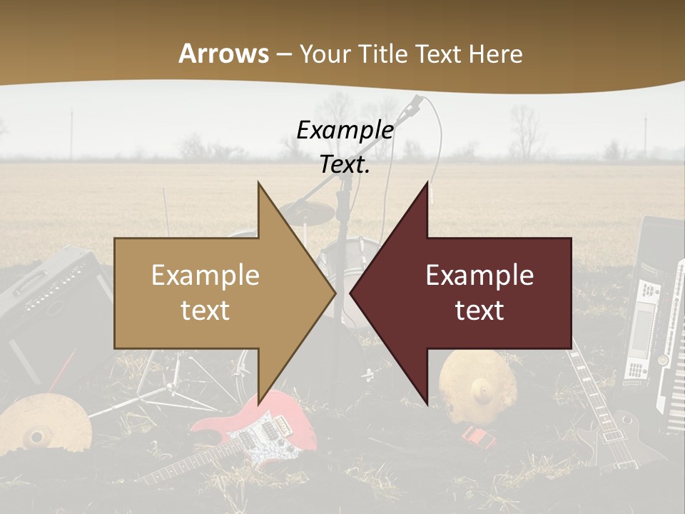 A Musical Instrument In The Middle Of A Field PowerPoint Template