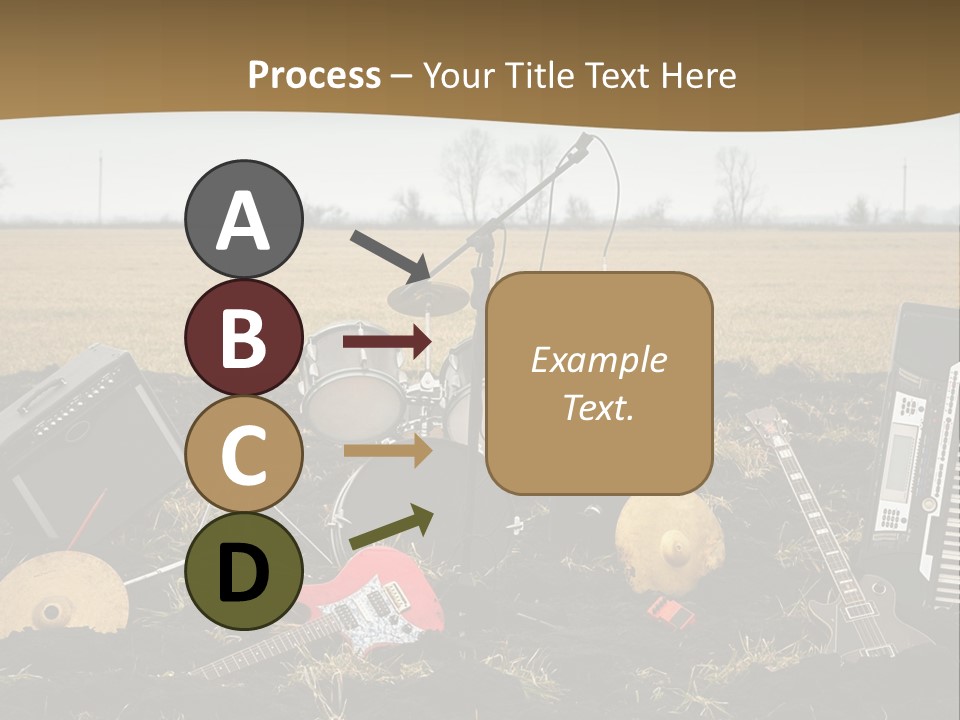 A Musical Instrument In The Middle Of A Field PowerPoint Template