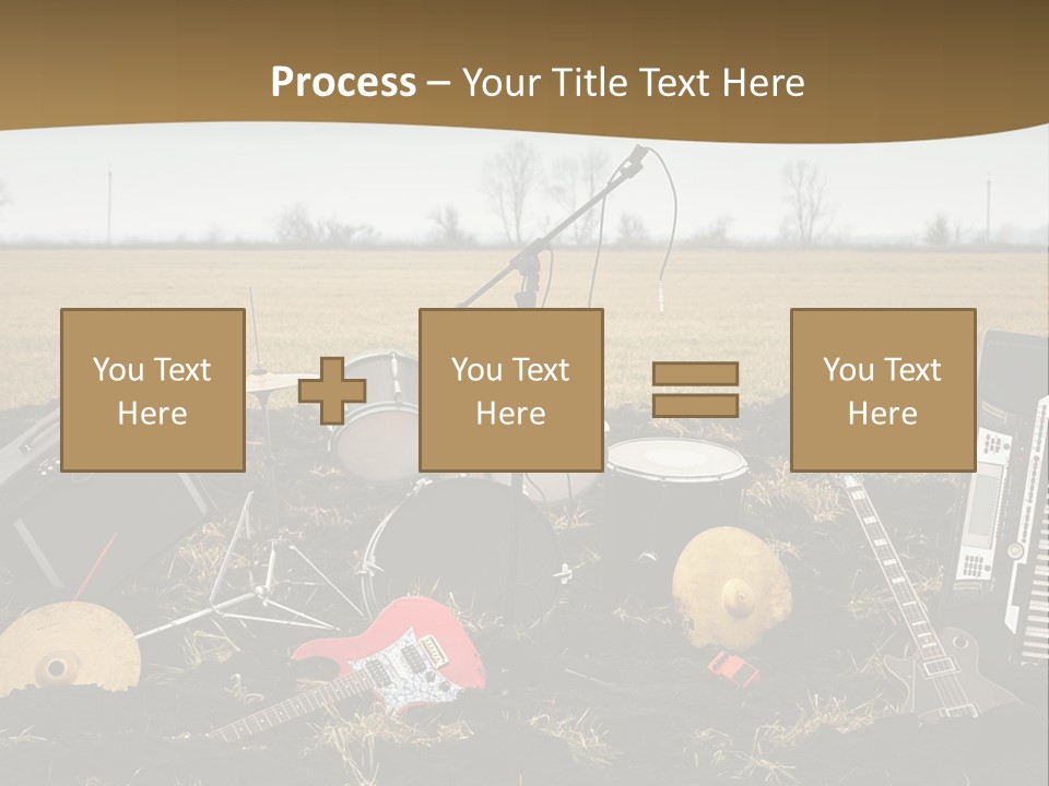 A Musical Instrument In The Middle Of A Field PowerPoint Template