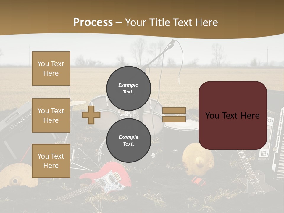 A Musical Instrument In The Middle Of A Field PowerPoint Template