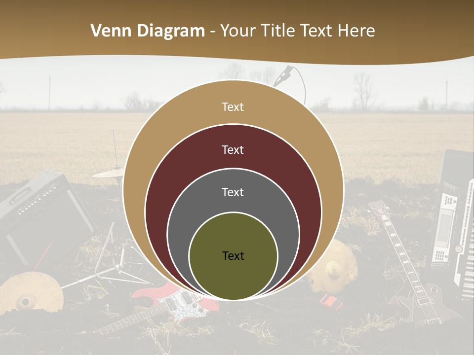 A Musical Instrument In The Middle Of A Field PowerPoint Template