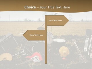 A Musical Instrument In The Middle Of A Field PowerPoint Template