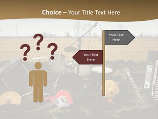 A Musical Instrument In The Middle Of A Field PowerPoint Template