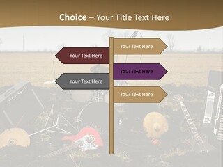 A Musical Instrument In The Middle Of A Field PowerPoint Template