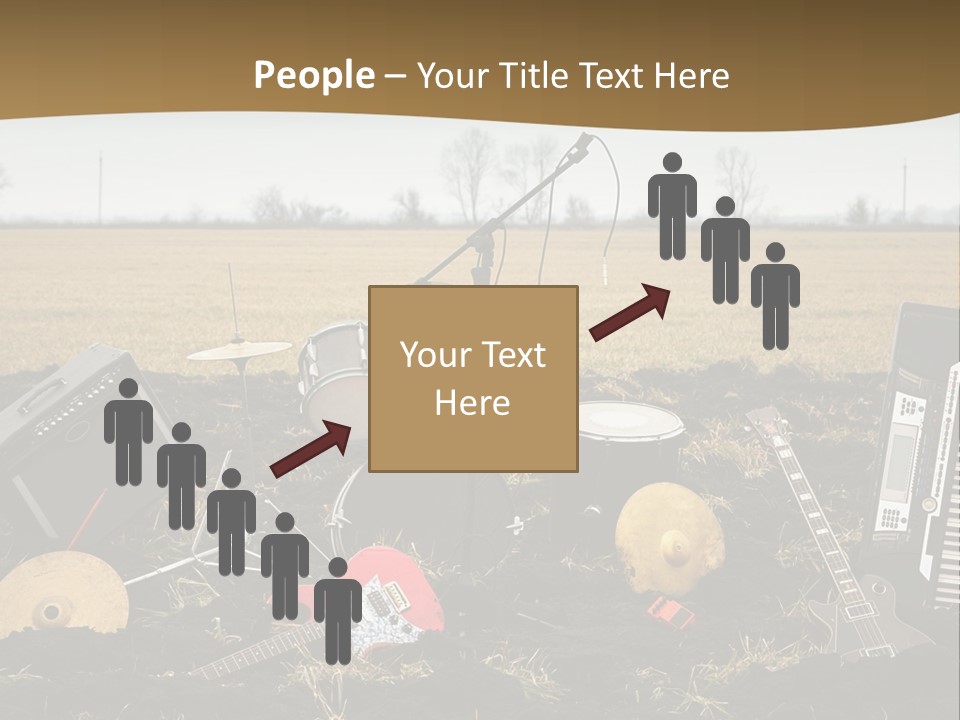 A Musical Instrument In The Middle Of A Field PowerPoint Template