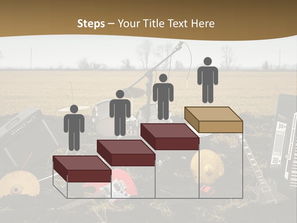 A Musical Instrument In The Middle Of A Field PowerPoint Template