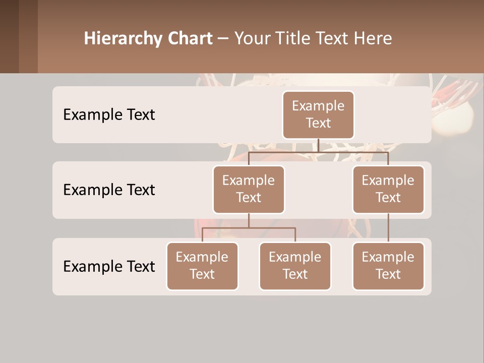 A Basketball Going Through The Net Of A Basketball Hoop PowerPoint Template
