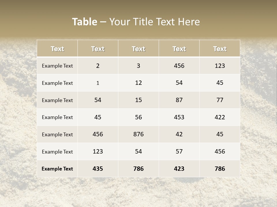 A Pair Of Flip Flops In The Sand On A Beach PowerPoint Template