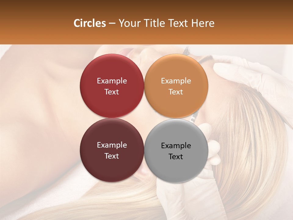 A Woman Getting A Facial Massage From A Beauper PowerPoint Template