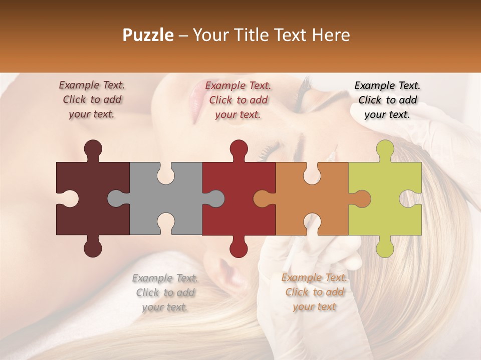 A Woman Getting A Facial Massage From A Beauper PowerPoint Template