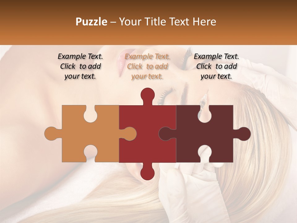 A Woman Getting A Facial Massage From A Beauper PowerPoint Template