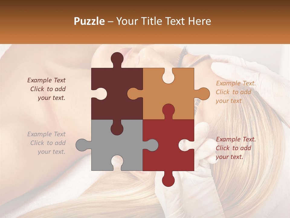 A Woman Getting A Facial Massage From A Beauper PowerPoint Template