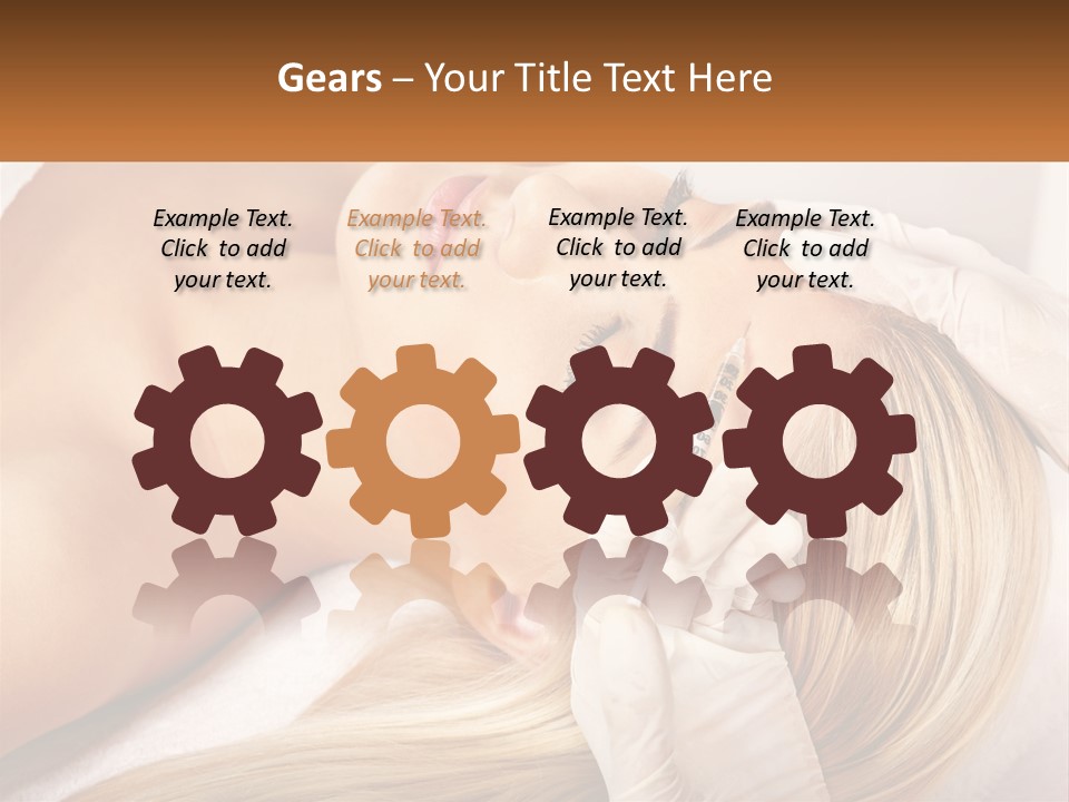 A Woman Getting A Facial Massage From A Beauper PowerPoint Template