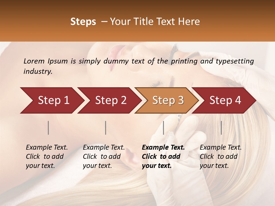 A Woman Getting A Facial Massage From A Beauper PowerPoint Template