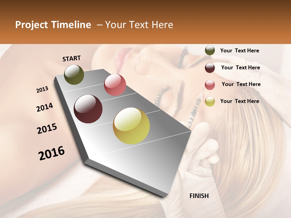A Woman Getting A Facial Massage From A Beauper PowerPoint Template