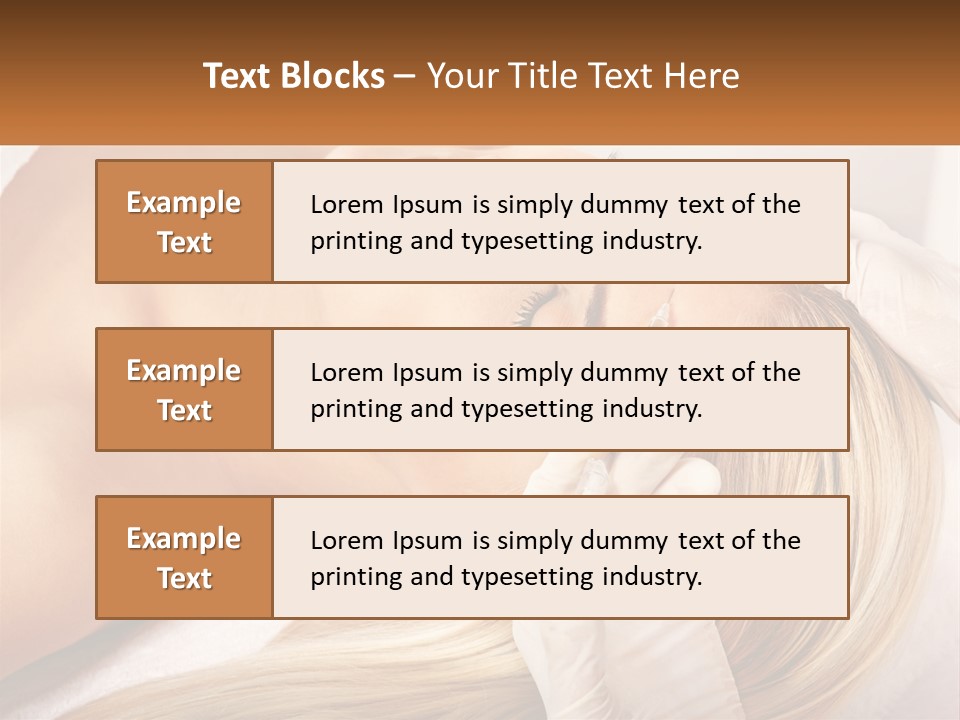 A Woman Getting A Facial Massage From A Beauper PowerPoint Template