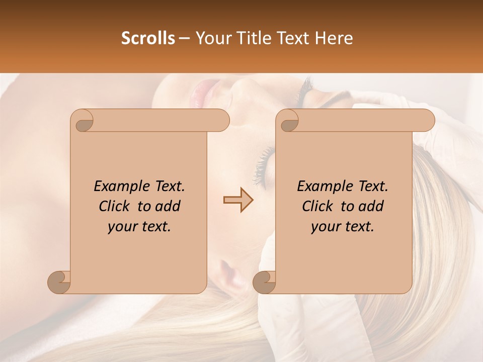 A Woman Getting A Facial Massage From A Beauper PowerPoint Template