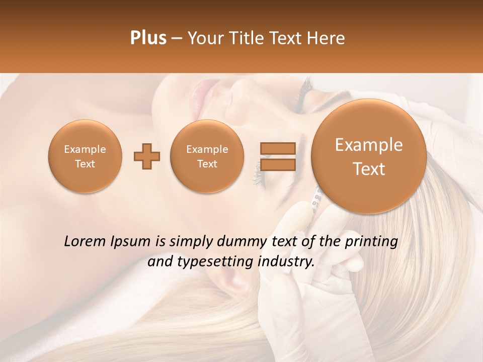 A Woman Getting A Facial Massage From A Beauper PowerPoint Template
