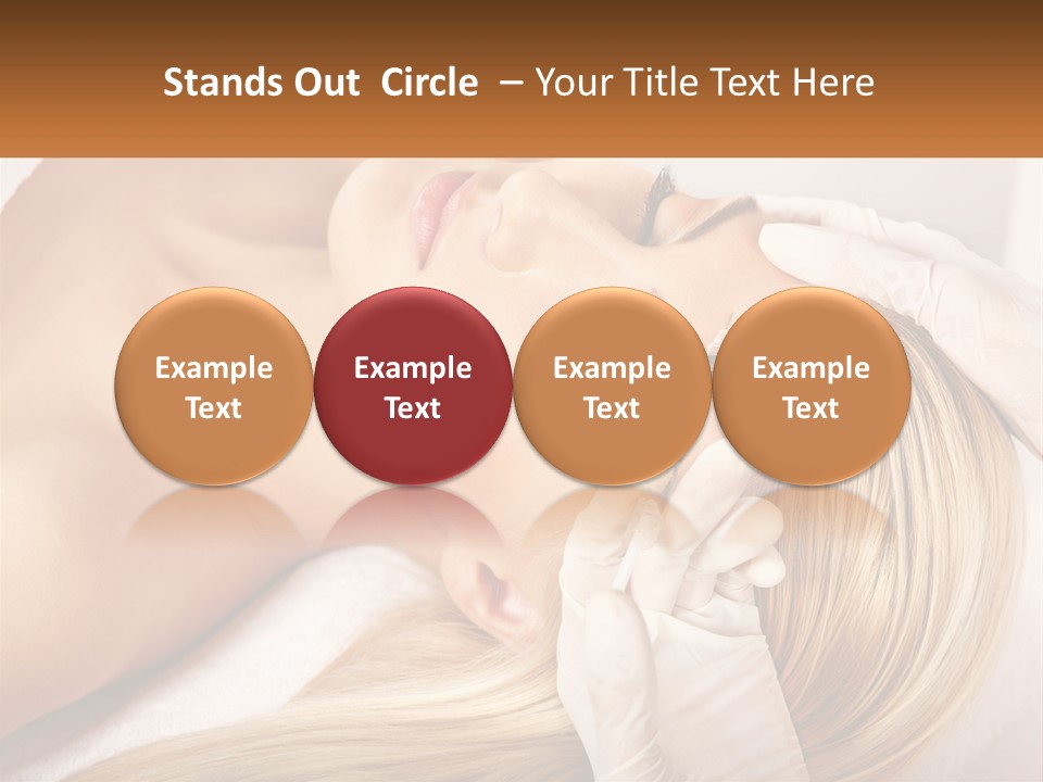 A Woman Getting A Facial Massage From A Beauper PowerPoint Template