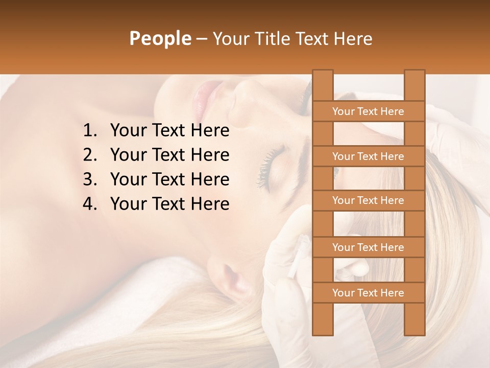A Woman Getting A Facial Massage From A Beauper PowerPoint Template