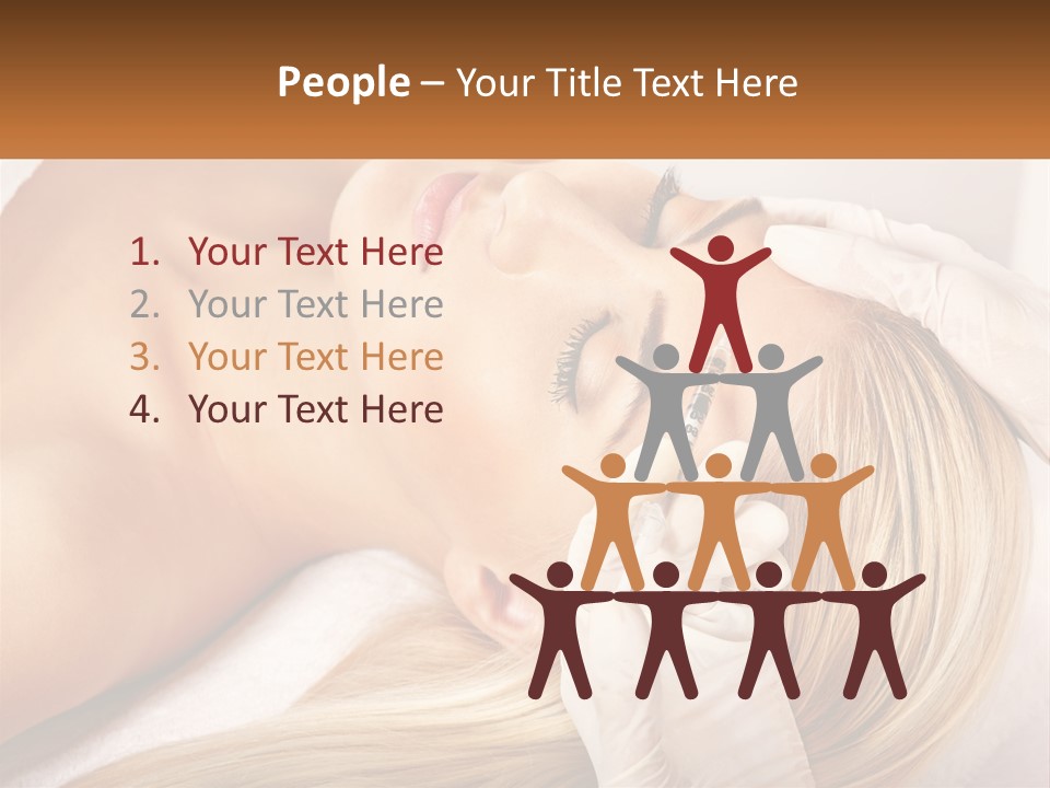 A Woman Getting A Facial Massage From A Beauper PowerPoint Template