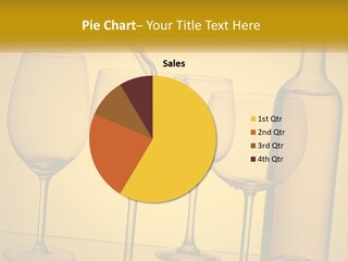 A Bottle Of Wine Is Being Poured Into Wine Glasses PowerPoint Template