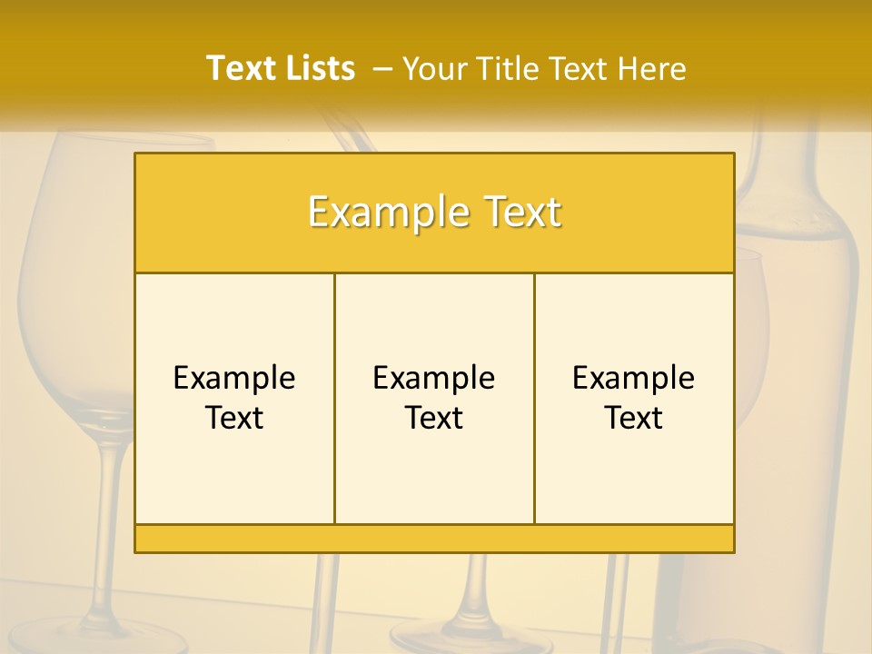 A Bottle Of Wine Is Being Poured Into Wine Glasses PowerPoint Template