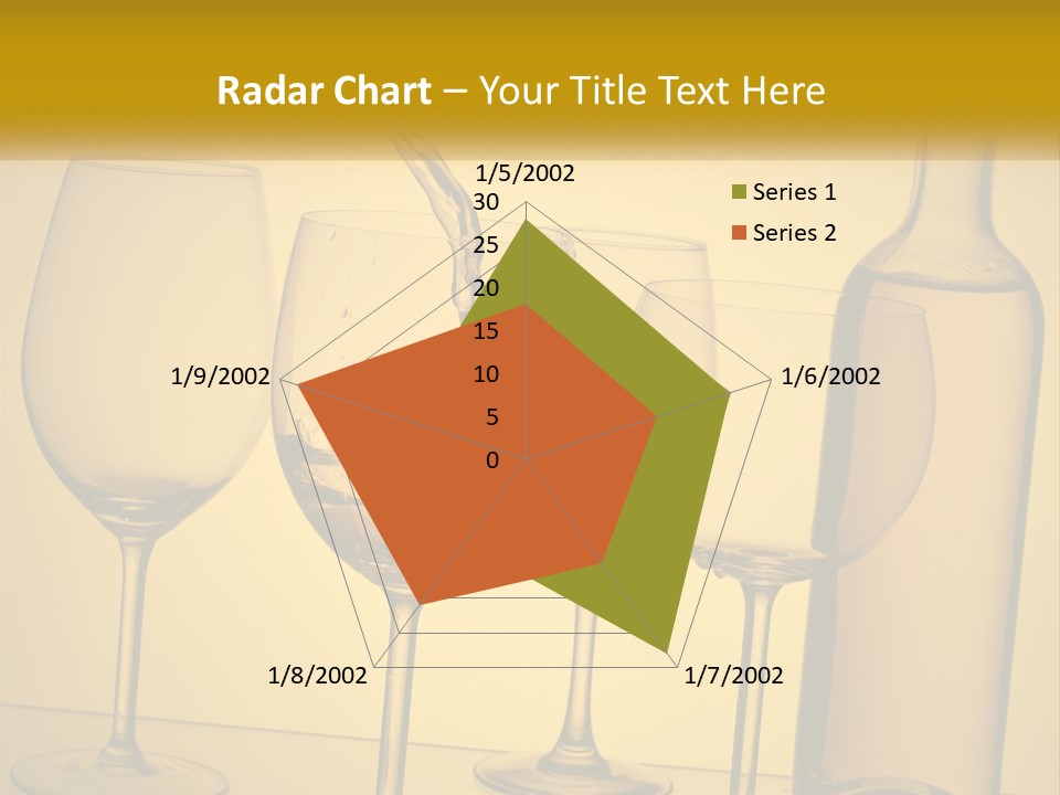 A Bottle Of Wine Is Being Poured Into Wine Glasses PowerPoint Template