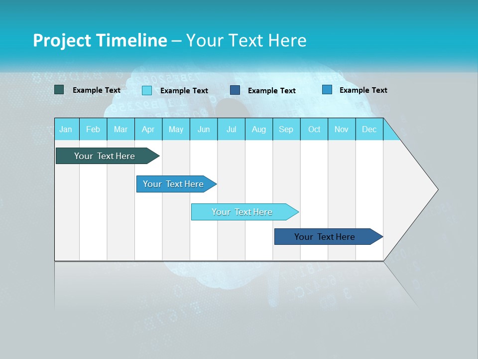 A Keyhole In The Middle Of A Cloud With Numbers In The Background PowerPoint Template