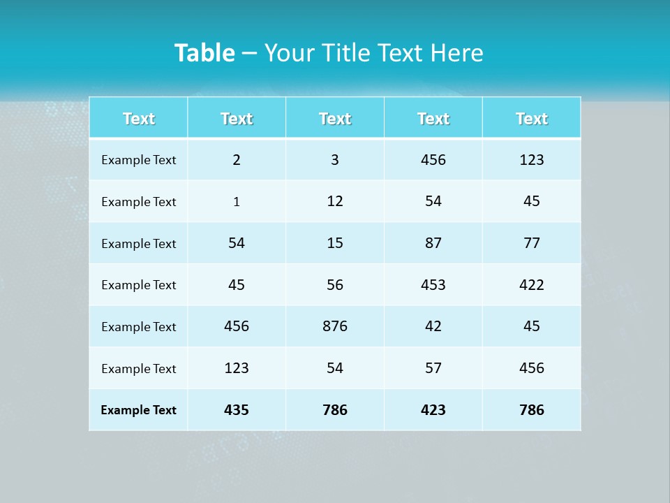 A Keyhole In The Middle Of A Cloud With Numbers In The Background PowerPoint Template