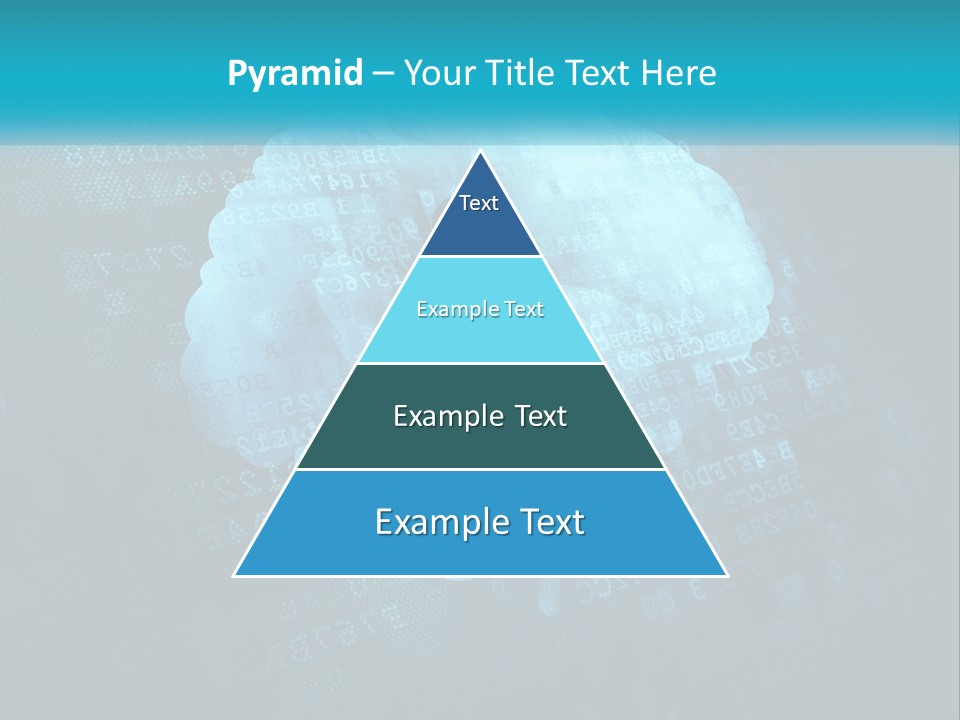 A Keyhole In The Middle Of A Cloud With Numbers In The Background PowerPoint Template
