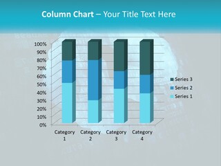 A Keyhole In The Middle Of A Cloud With Numbers In The Background PowerPoint Template