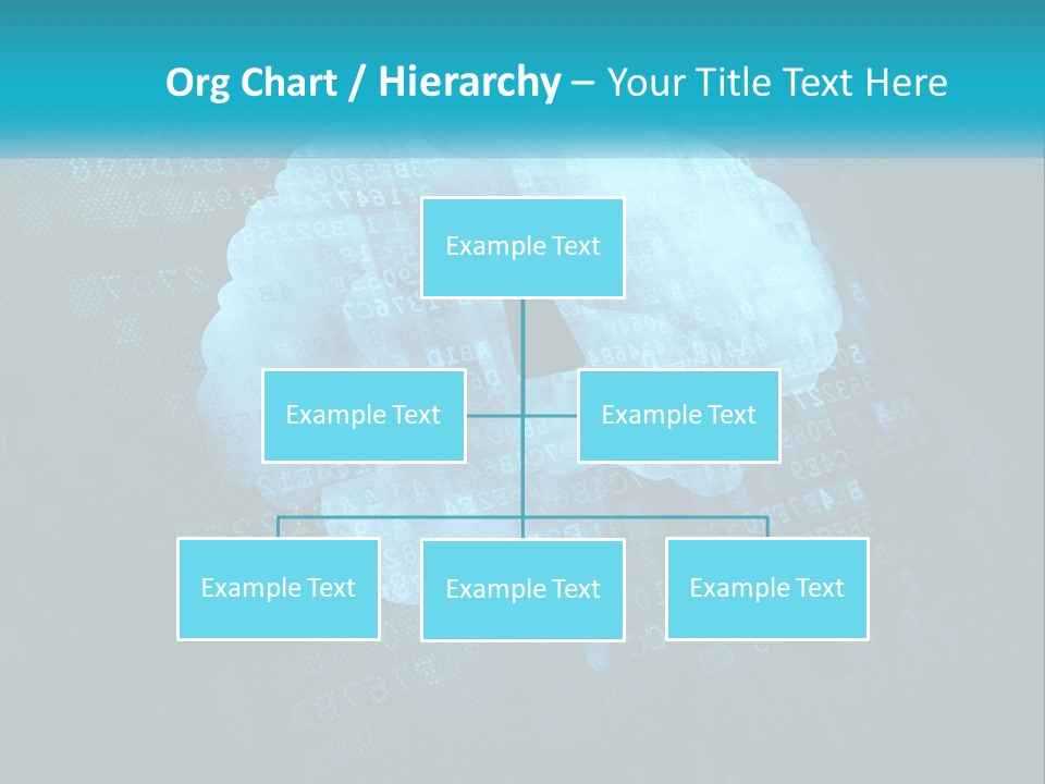 A Keyhole In The Middle Of A Cloud With Numbers In The Background PowerPoint Template