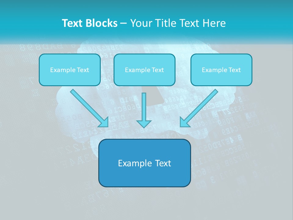 A Keyhole In The Middle Of A Cloud With Numbers In The Background PowerPoint Template