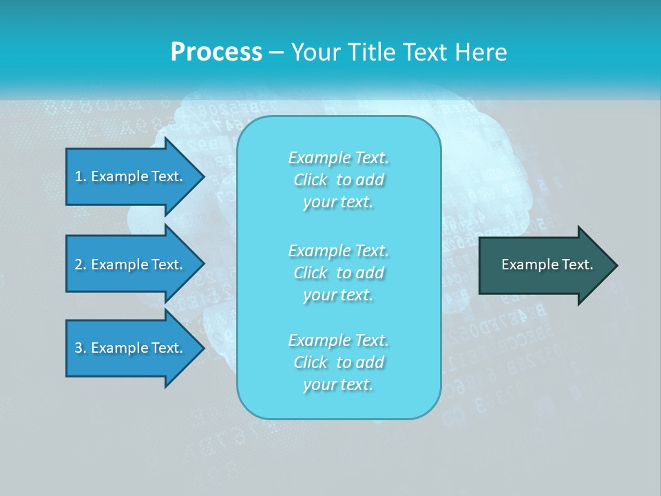A Keyhole In The Middle Of A Cloud With Numbers In The Background PowerPoint Template