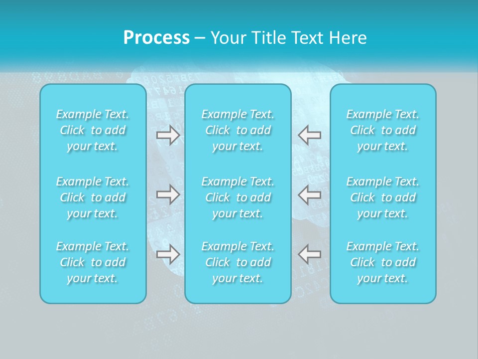 A Keyhole In The Middle Of A Cloud With Numbers In The Background PowerPoint Template