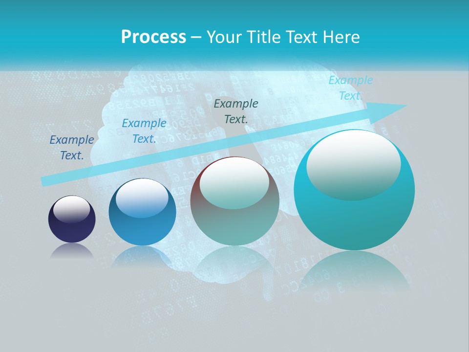 A Keyhole In The Middle Of A Cloud With Numbers In The Background PowerPoint Template