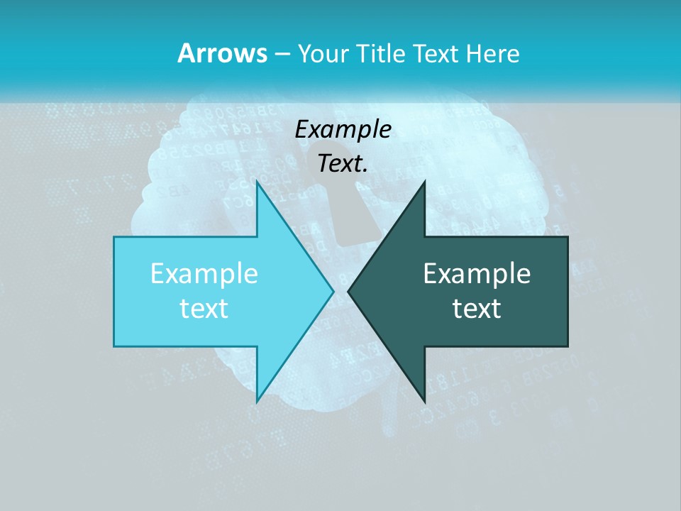 A Keyhole In The Middle Of A Cloud With Numbers In The Background PowerPoint Template