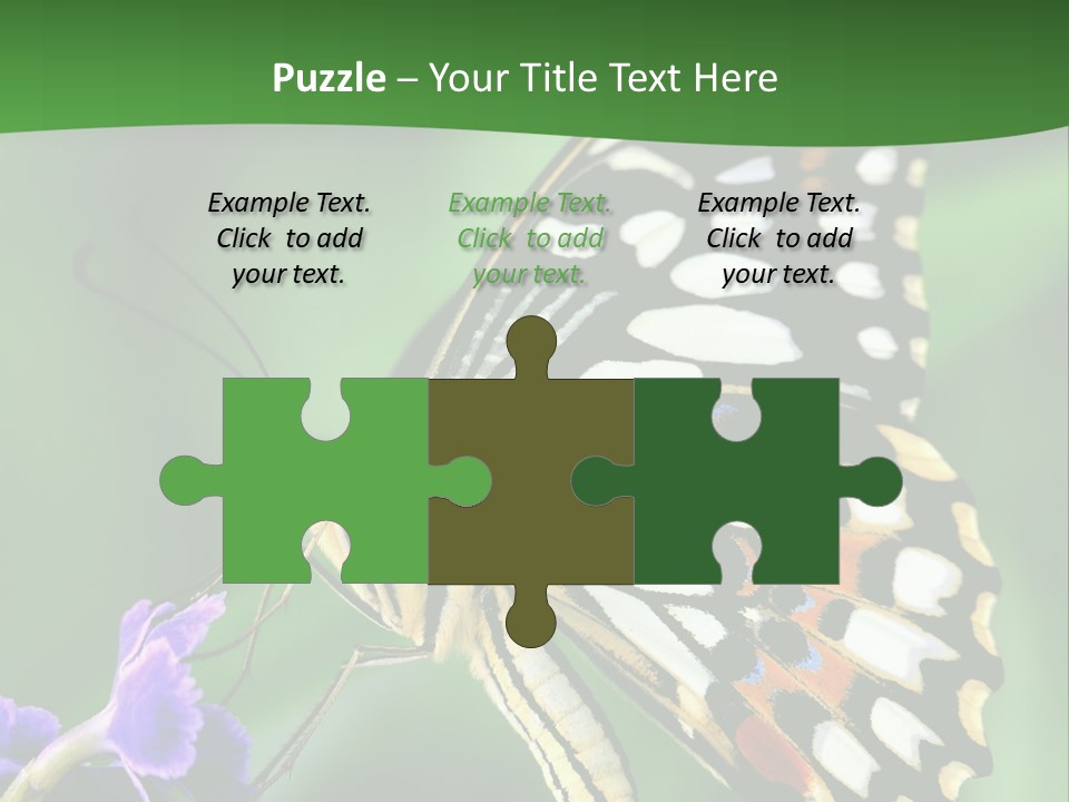 A Butterfly Sitting On Top Of A Purple Flower PowerPoint Template