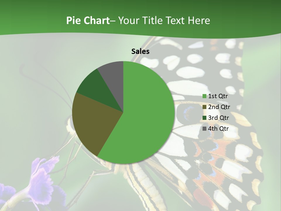 A Butterfly Sitting On Top Of A Purple Flower PowerPoint Template