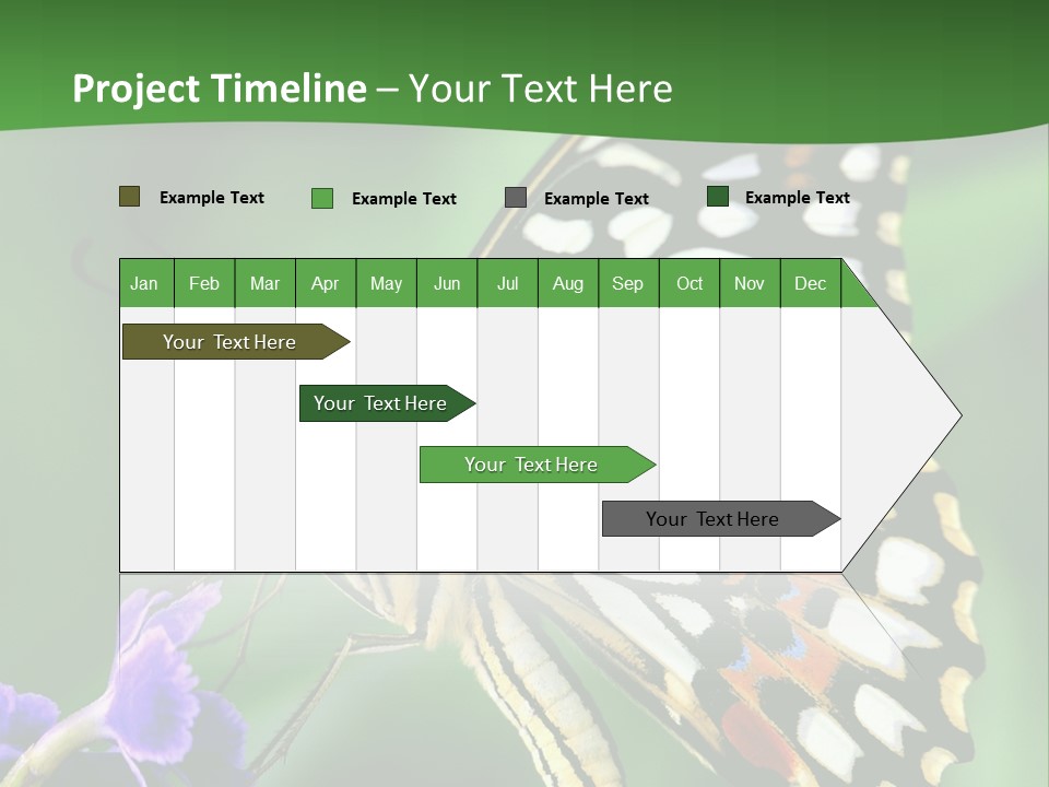 A Butterfly Sitting On Top Of A Purple Flower PowerPoint Template