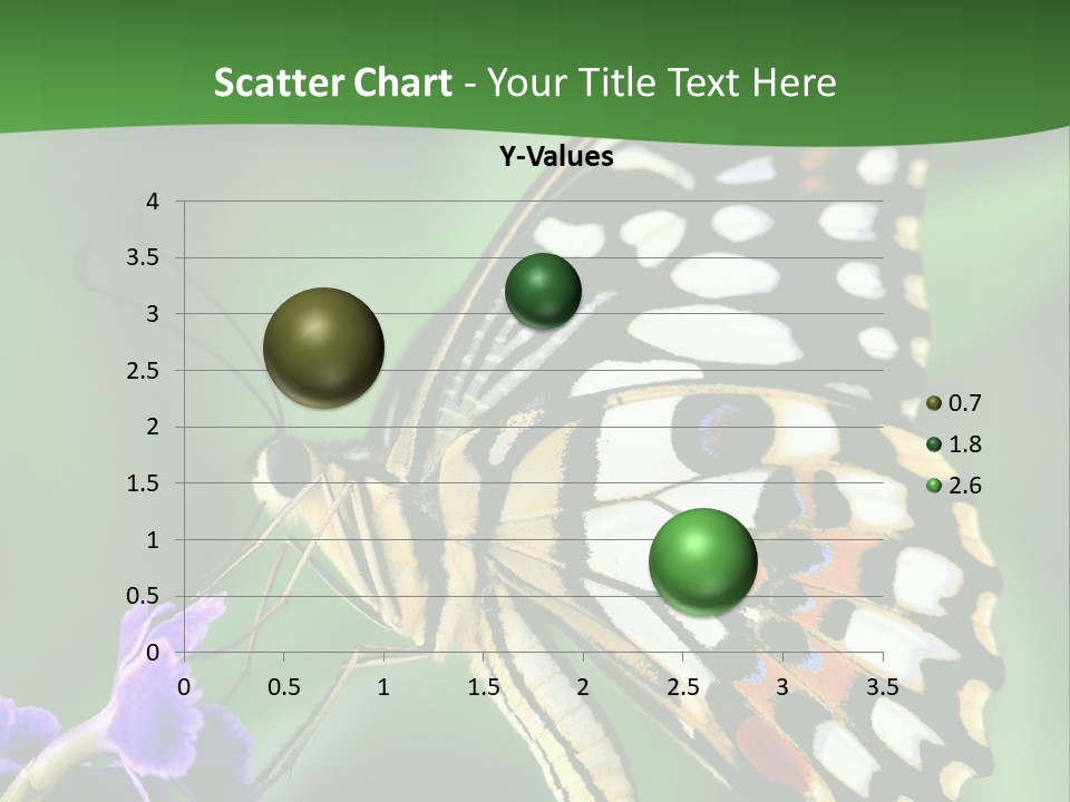 A Butterfly Sitting On Top Of A Purple Flower PowerPoint Template