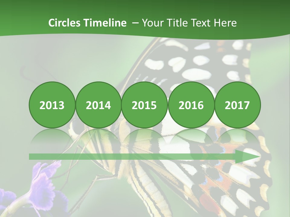 A Butterfly Sitting On Top Of A Purple Flower PowerPoint Template