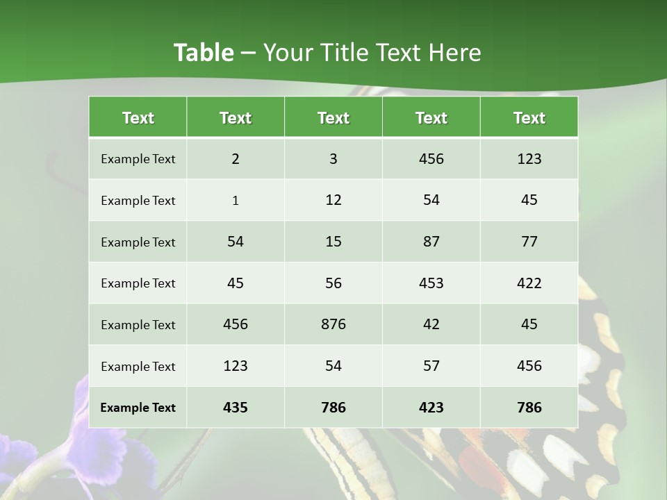 A Butterfly Sitting On Top Of A Purple Flower PowerPoint Template