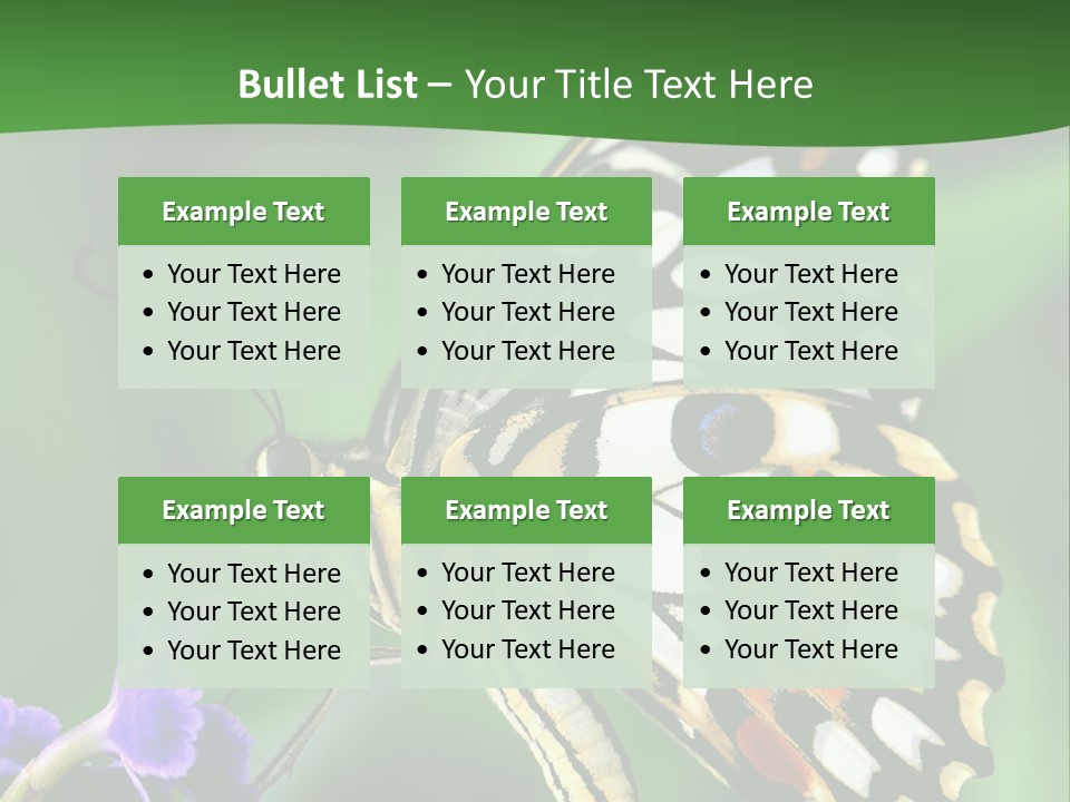 A Butterfly Sitting On Top Of A Purple Flower PowerPoint Template