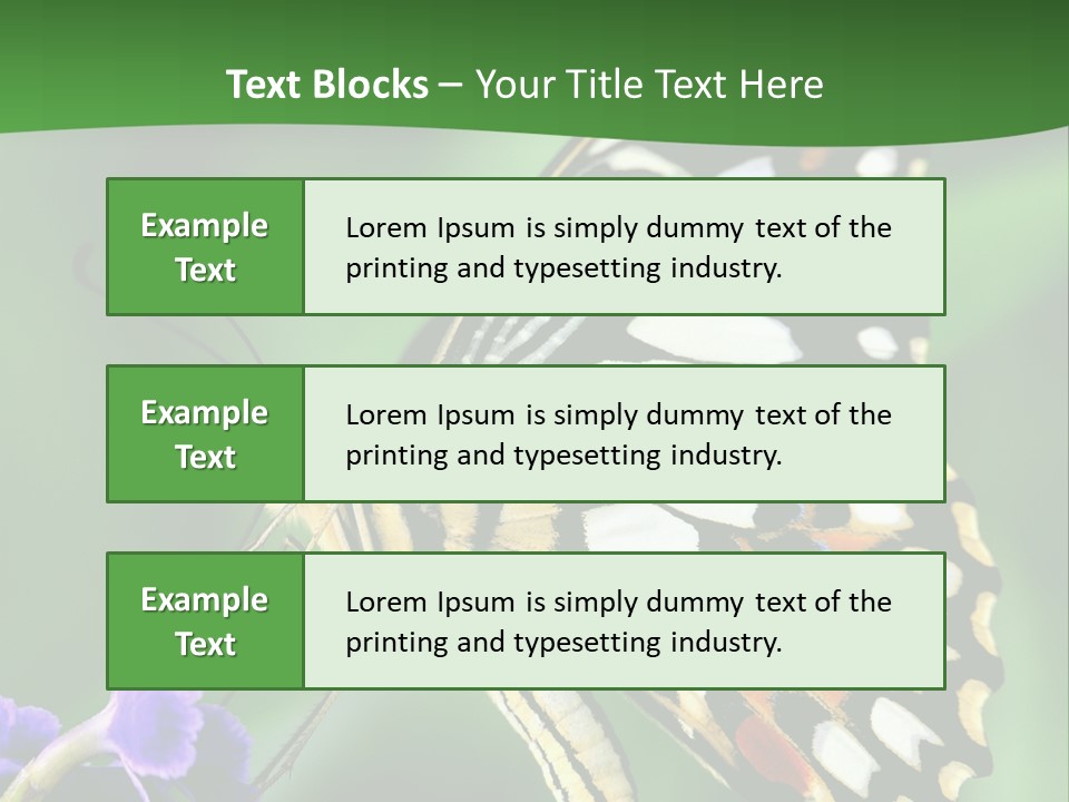 A Butterfly Sitting On Top Of A Purple Flower PowerPoint Template